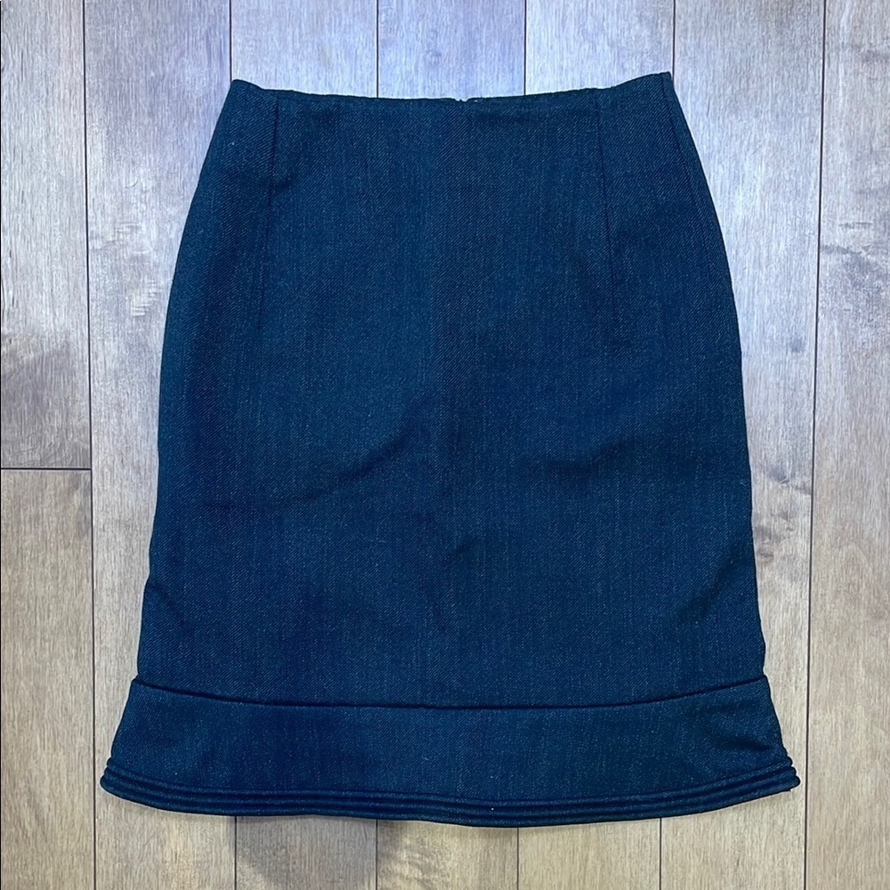 Marni wool skirt XS (38) short peplum dark gray zipper Italian high waisted